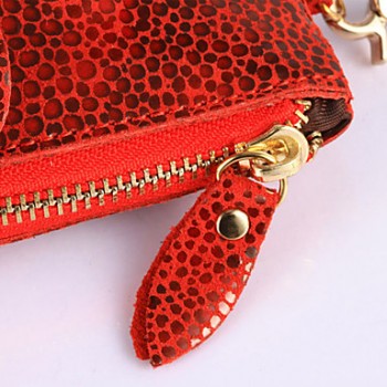 Lady's Snake Skin Pattern Bow Mini Bag